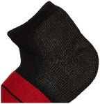 Thorlos Mens 84 N Max Cushion Running Low Cut Athletic-socks, Black/Red, Medium US