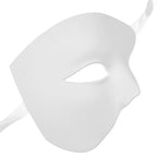 ILOVEMASKS White Half Face Phantom of The Opera Masquerade Venetian Mardi Gras Mask