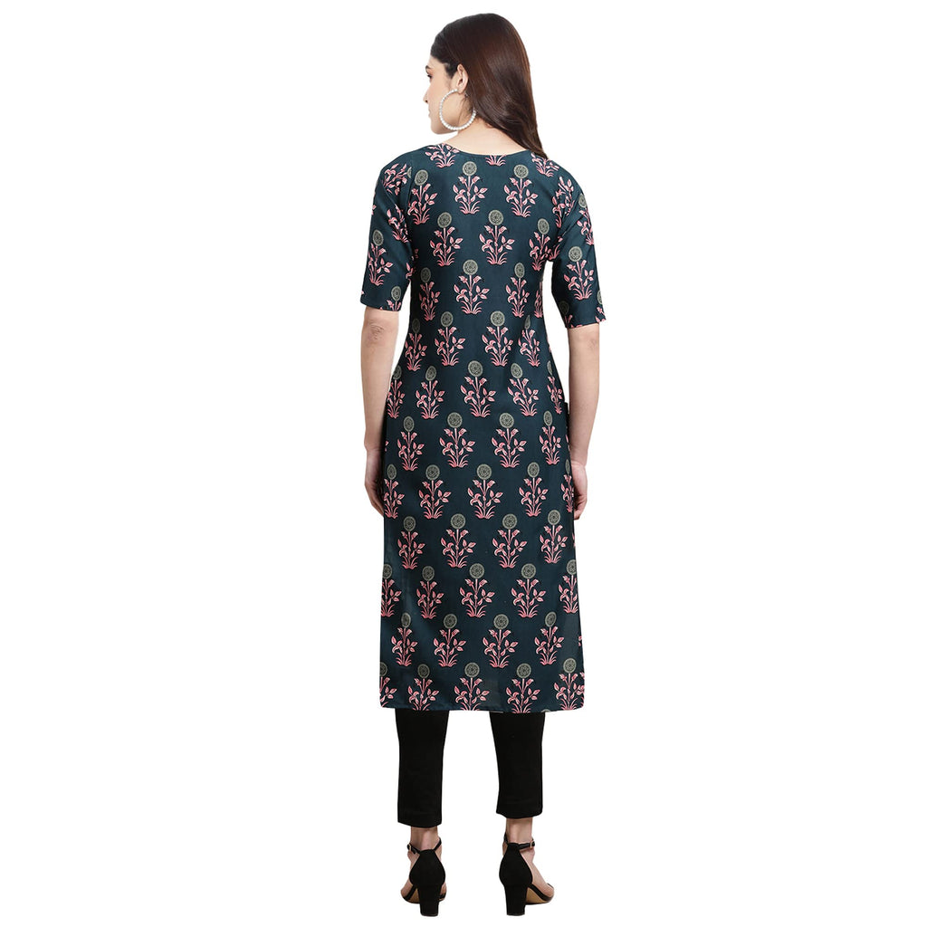 Pinkmint Women'S Crepe Kurta (F-332-335_Multi_Regular)