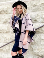 Moss Rose Women's Travel Gift Shawl Wrap Poncho Ruana Cape Open Front Cardigan for Fall Winter Holiday