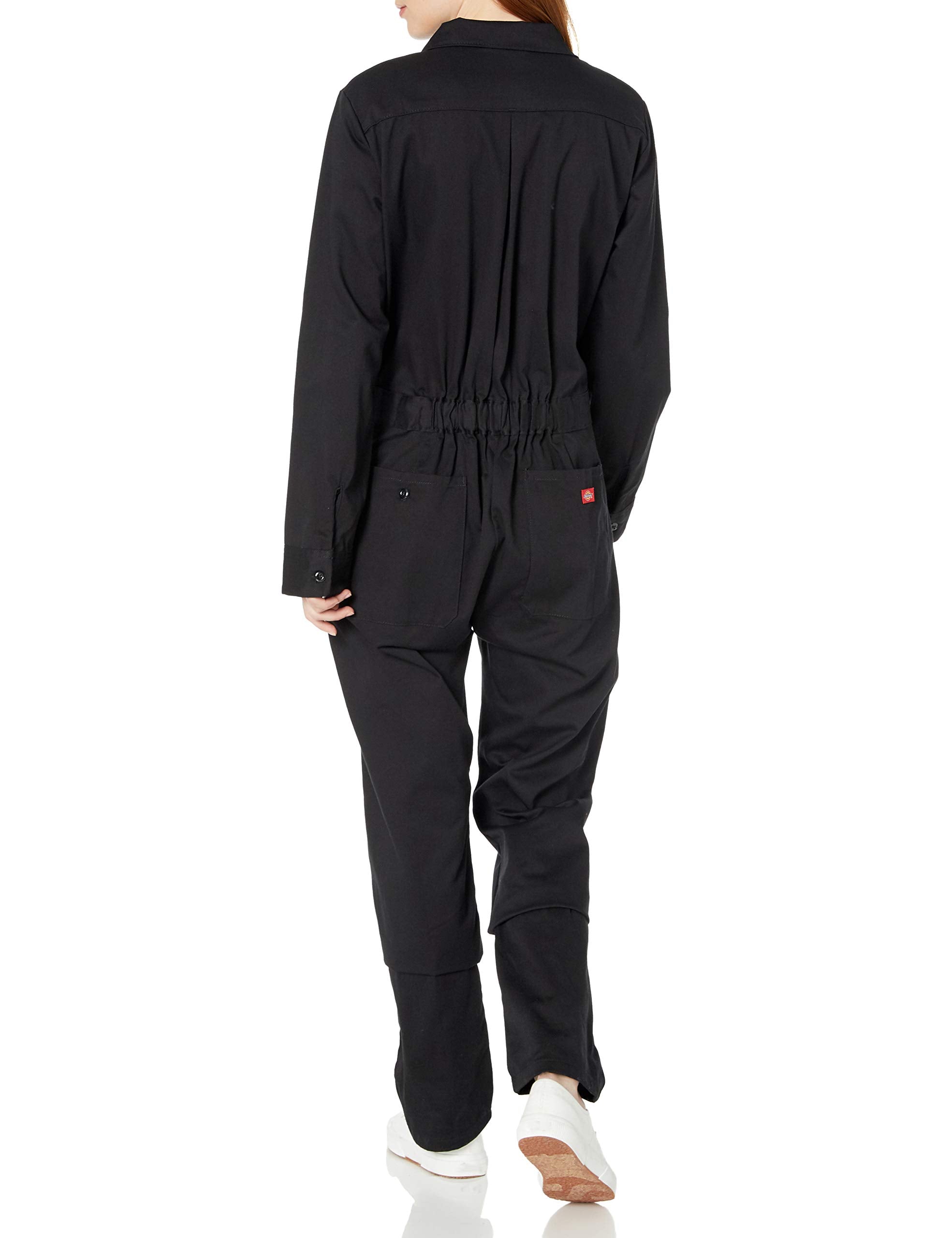 Dickies Women's Long Sleeve Cotton Twill Coverall, Black, Small