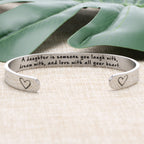 JoycuFF Inspirational Bracelets for Women Inspirational Cuff Bangle for Her with Engraved Message Christmas Birthday Gifts