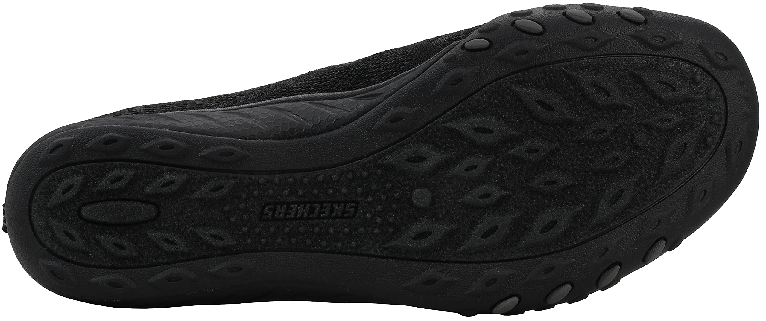 Skechers Women's Breathe-Easy-A-Look Mary Jane Flat, Black, 8 M US