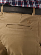 Wrangler Men's Big & Tall Flat Front Relaxed Fit Casual Pant, Khaki, 46W x 30L