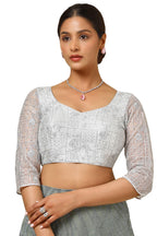 Soch Women Embellished Net Padded Blouse with Sequins