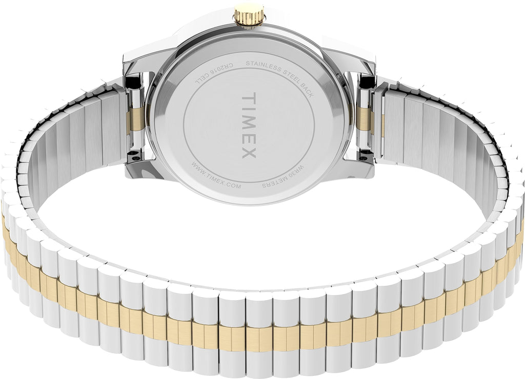 Timex Women's T2M828 Essex Avenue Two-Tone Stainless Steel Expansion Band Watch