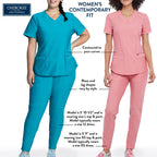 Scrub Pants for Women Workwear Originals Pull-On Waist with Rib-Knit Trim WW210, XL, Caribbean Blue