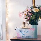 6 Pieces Makeup Bag Toiletry Pouch Waterproof Cosmetic Bag with Mandala Flowers Llama Sloth Unicorn Patterns, 6 Styles (Floral S