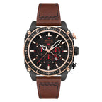 AVI-8 Hawker Hunter Atlas Dual Time Chronograph Jade Black Dial Quartz AV-4100-09 Mens Watch