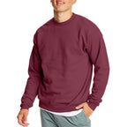 Hanes mens Ecosmart Sweatshirt, Maroon, Small US