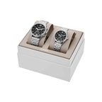 His and Her Fenmore Midsize Multifunction Stainless Steel Watch Gift Set