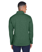 Mens Bristol Full-Zip Sweater Fleece Jacket - gREY HEATHER - S(D0102H7YEK8)