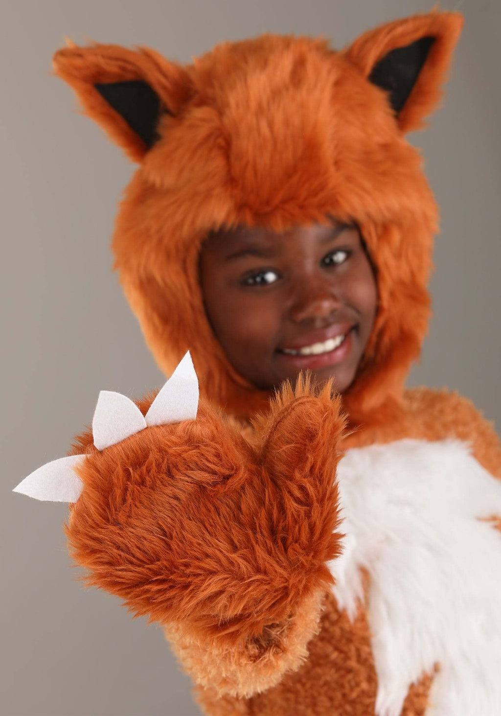 Fun Costumes Adorable Child Fox Halloween Costume | Soft Shearling Faux Fur Jumpsuit for Play Pretend Orange