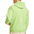 Hanes Men's Pullover EcoSmart Hooded Sweatshirt, lime, Medium