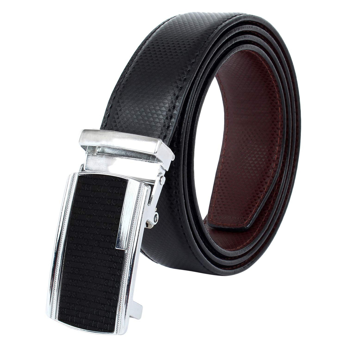 Zacharias MenS Pu Leather 35 Mm Reversible Belt Sl07 (Black_3Xl) (Pack Of 1) 3