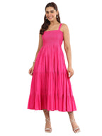 Libas WomenS Cotton Midi Dress (29576 Pink