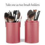 Narwey Makeup Brush Holder Travel Brushes Case Bag Cup Storage Dustproof for Women