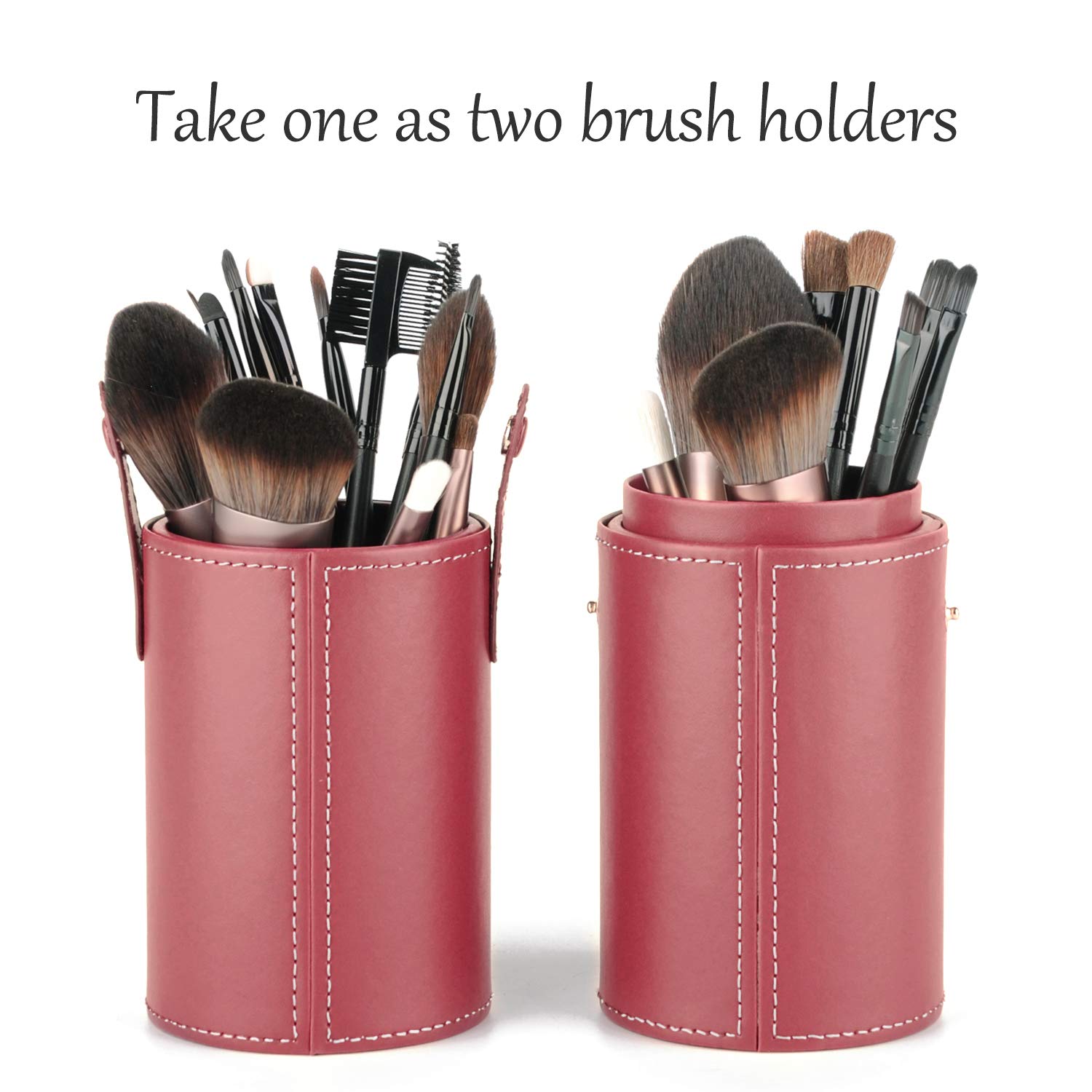 Narwey Makeup Brush Holder Travel Brushes Case Bag Cup Storage Dustproof for Women