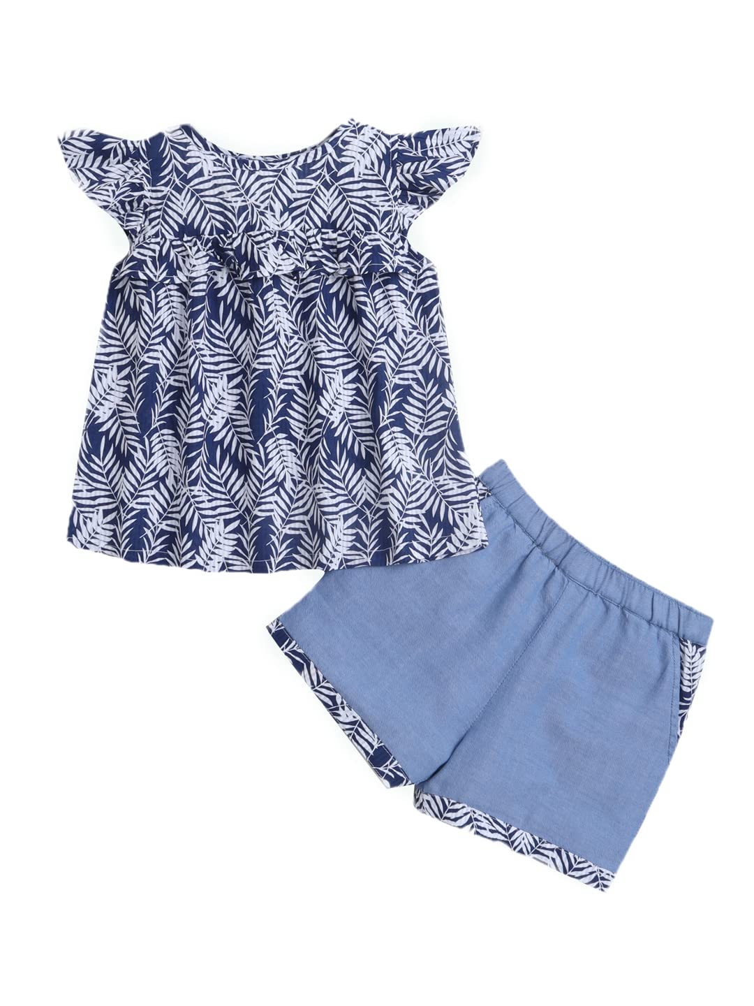 Spring Bunny  Toddler Girl  Hannah  Blue Printed Top and Bottom Set  2 Years 2