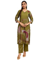 Gerua By Libas Printed Silk Straight Kurta
