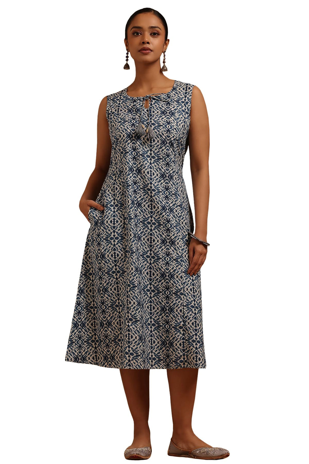 Soch Women Cotton Geometric Printed Dress