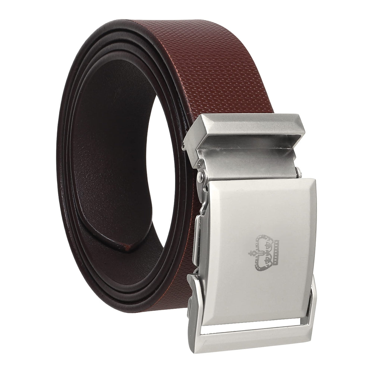 Usl MenS Leather Army Lock Brown Belt For Men | Casual Wear MenS Belt | Leather Belt (40) 40