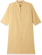 Greciilooks Women Cotton Straight Regular Fit Kurti (Biege, X-Large)