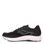Saucony mens Cohesion 15 Running Shoe, Black/White, 11 Wide US