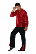 Men's 70's Gold Sequin Shirt