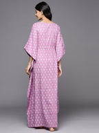 Libas Womens Printed Cotton Kaftan Night Dress For Women