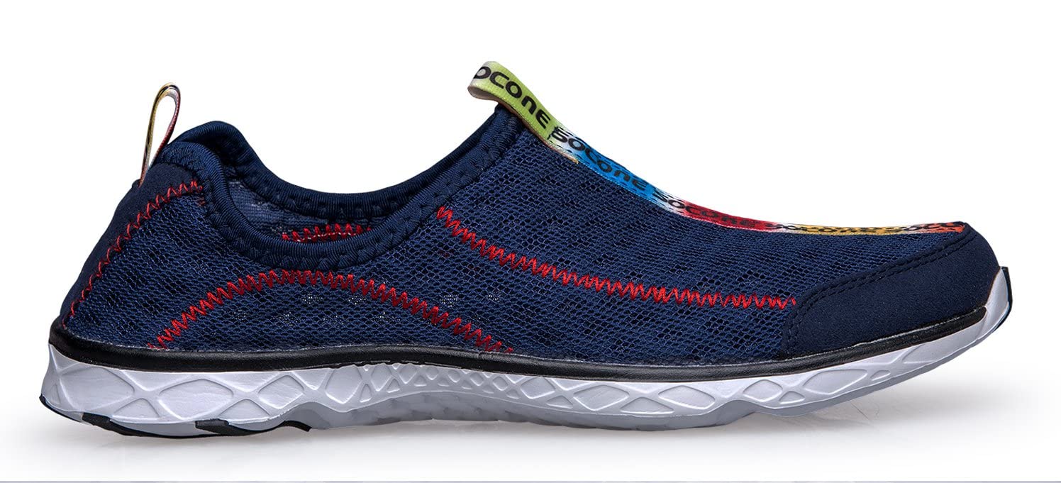 Zhuanglin Men's Quick Drying Aqua Water Shoes Navy 8