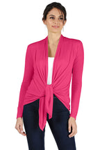 Simlu Fuchsia Cardigans for Women, Fuchsia Cardigan Plus Size and Reg, Fuchsia Lightweight Sweater Cardigan, 3X-Large