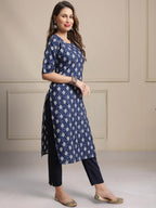 Tee Projekt Printed Crepe Kurti & Pant Set For Women Festival Wear Stylish Kurta Set