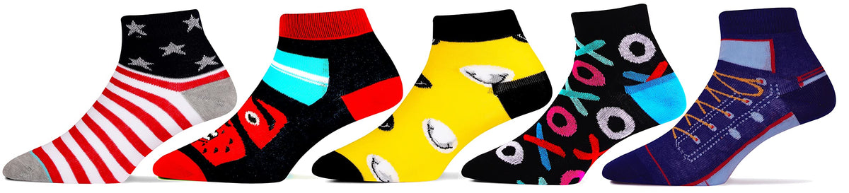 Rc. Royal Class BoyS & GirlS Ankle Length Cotton & Spandex Socks (Pack Of 5) (Multicolored_1314 Years) 13-14