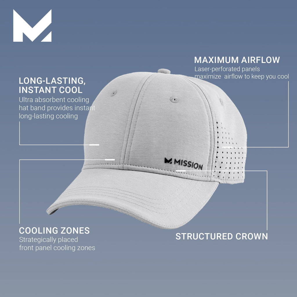 COOL PERFM HAT POLY GRY (Pack of 1)