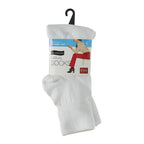 No nonsense Women's Cotton Basic Cuff Sock 3-Pack, White, 4-10