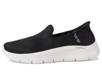 Skechers Women's Hands Free Slip-Ins Go Walk Flex-Relish Sneaker, Black/White, 9 Wide