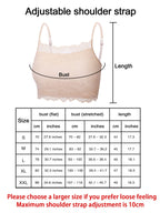 New 4 Pieces Women's Lace Cami Stretch Lace Half Cami Breathable Lace Bralette Top for Women Girls (Black, White, Beige, Grey, X