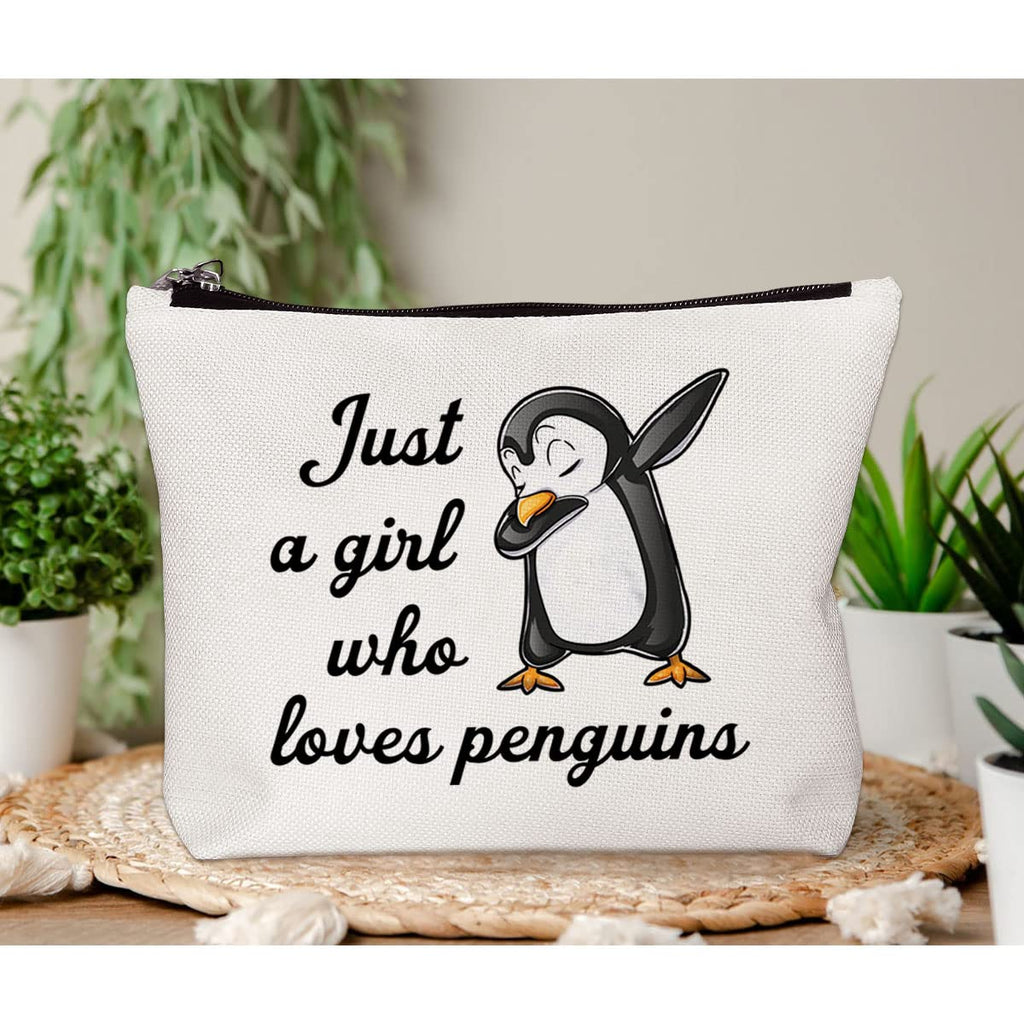 BiuNiuring Penguin Gifts for Penguin Lovers, Penguin Gifts for Women, Gifts for Makeup Lovers, Penguin Element Makeup Bag, Who L