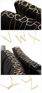 Memgift Gold Necklace for Women Initial Big Letter Birthday Gifts for Her Alphabet N Christmas Gifts