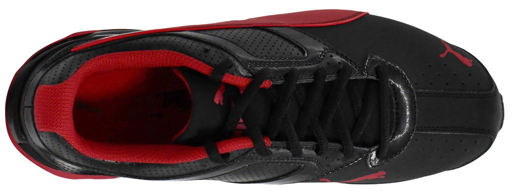 PUMA Men's Tazon 6 FM Shoes, PUMA Black/Red Dahlia, 12 M