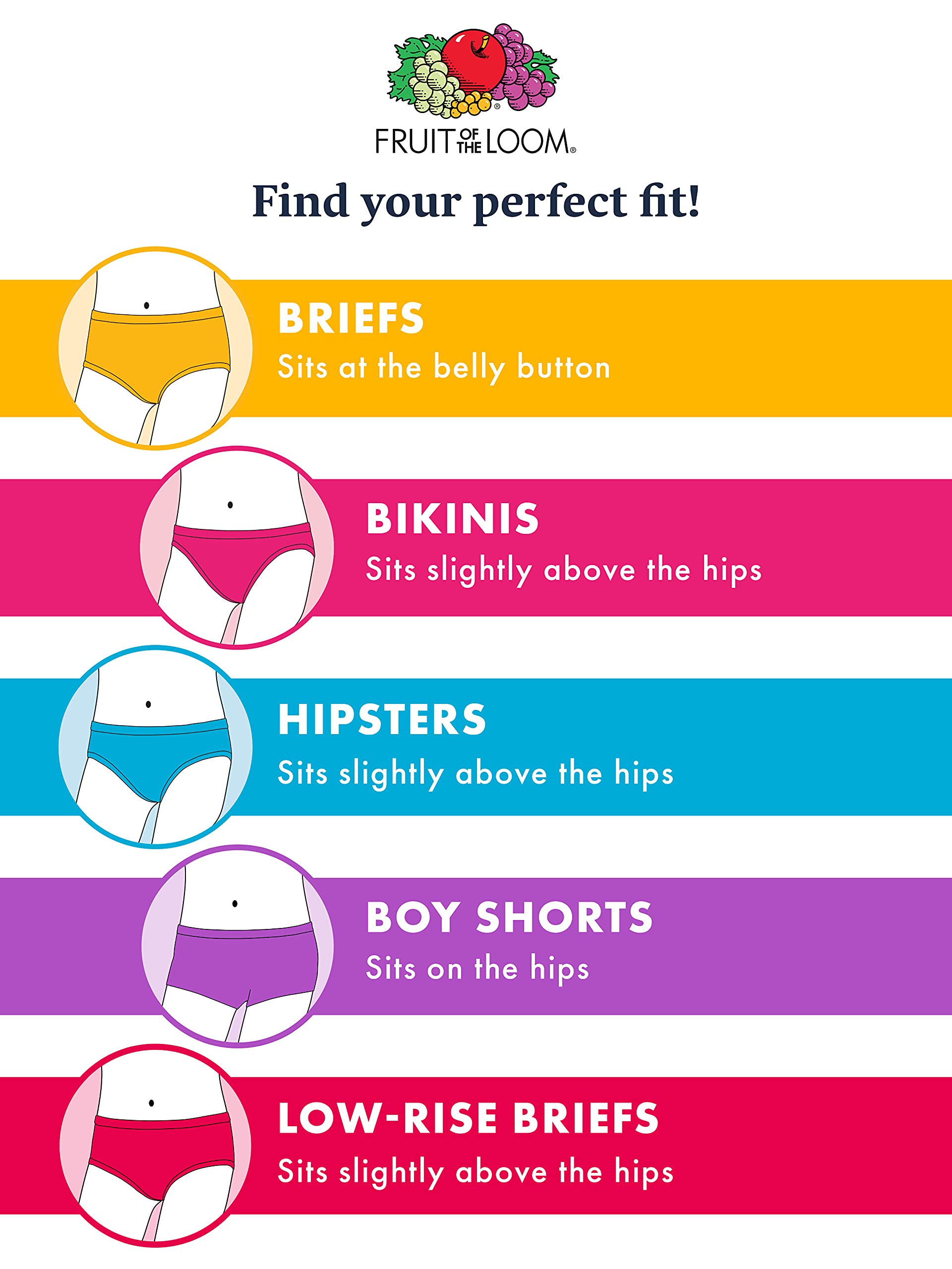 Fruit of the Loom Girls' Big Cotton Boyshort Underwear, 14 Pack-Fashion Assorted, 12