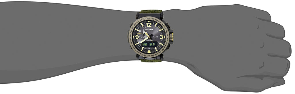 Casio Men's PRG-600YB-3CR PRO TREK Analog-Digital Display Quartz Green Watch (PRG600YB-3)