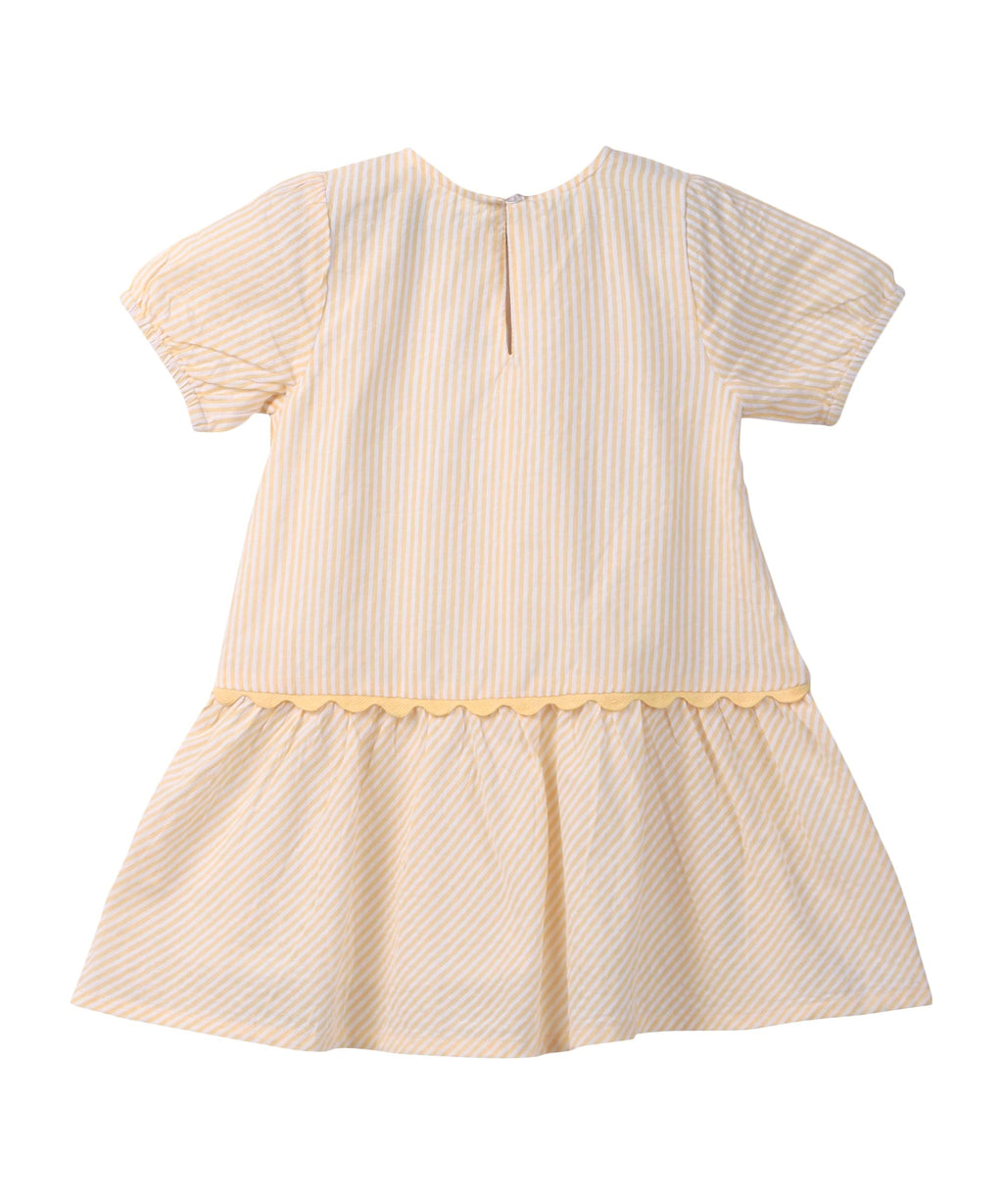 Beebay Kids Girls Y/d lace Detail Dress Yellow