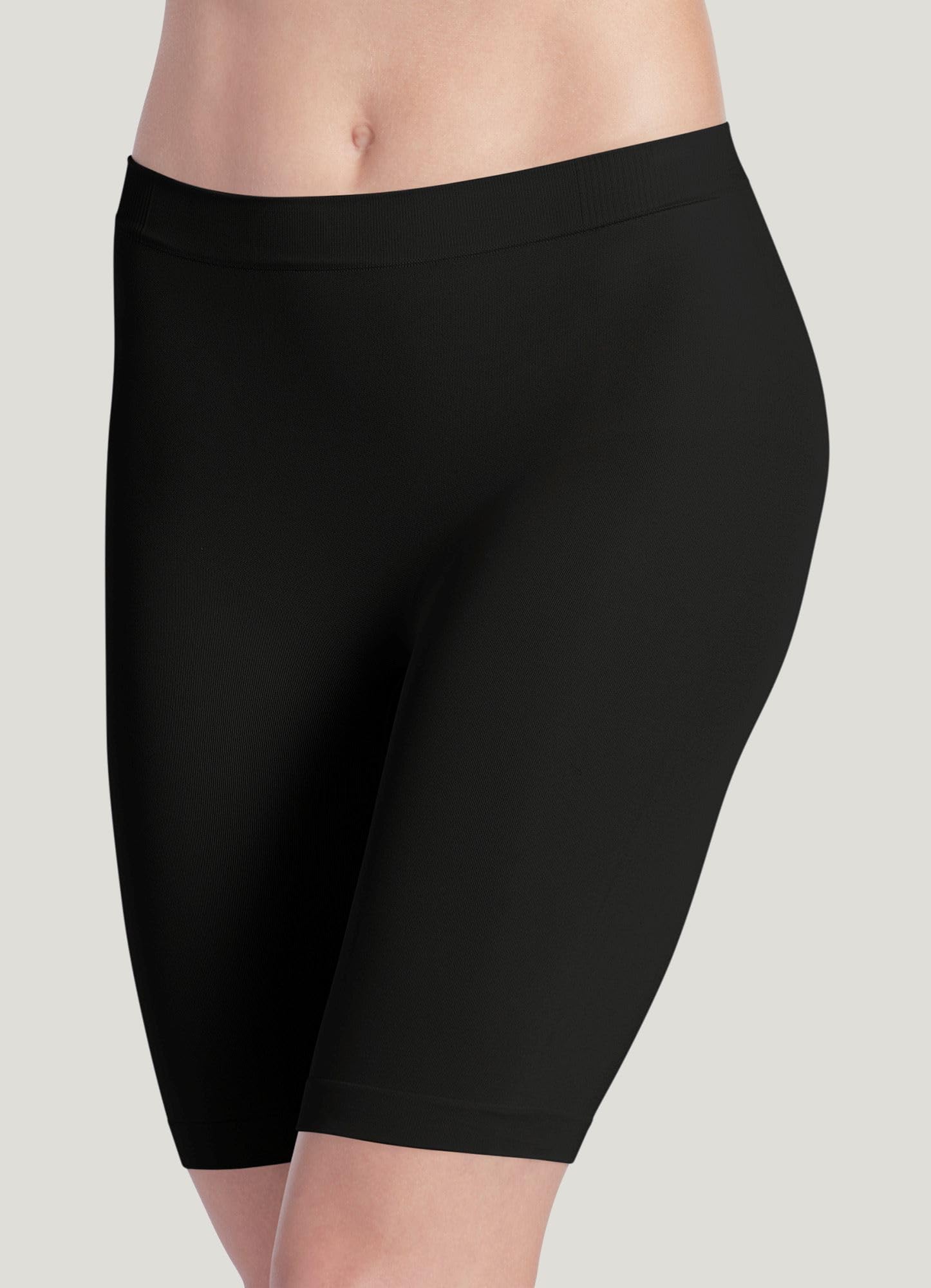 Jockey Womens Underwear Skimmies Slipshort, Black, 2x