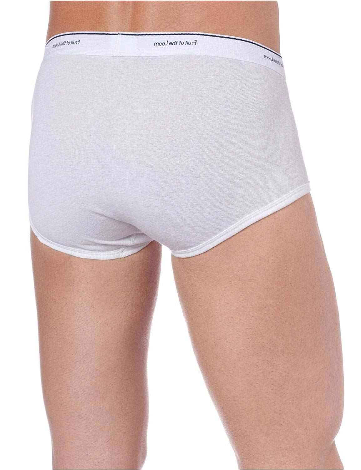 Fruit of the Loom Men's Brief 3 Pack, White, X-Large(Pack of 3)