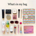 STARDW Cute Makeup Bag Aesthetic Cosmetic Bags for Women Girls, Travel Toiletry Bag Large Capacity Zipper Makeup Pouch, Purse