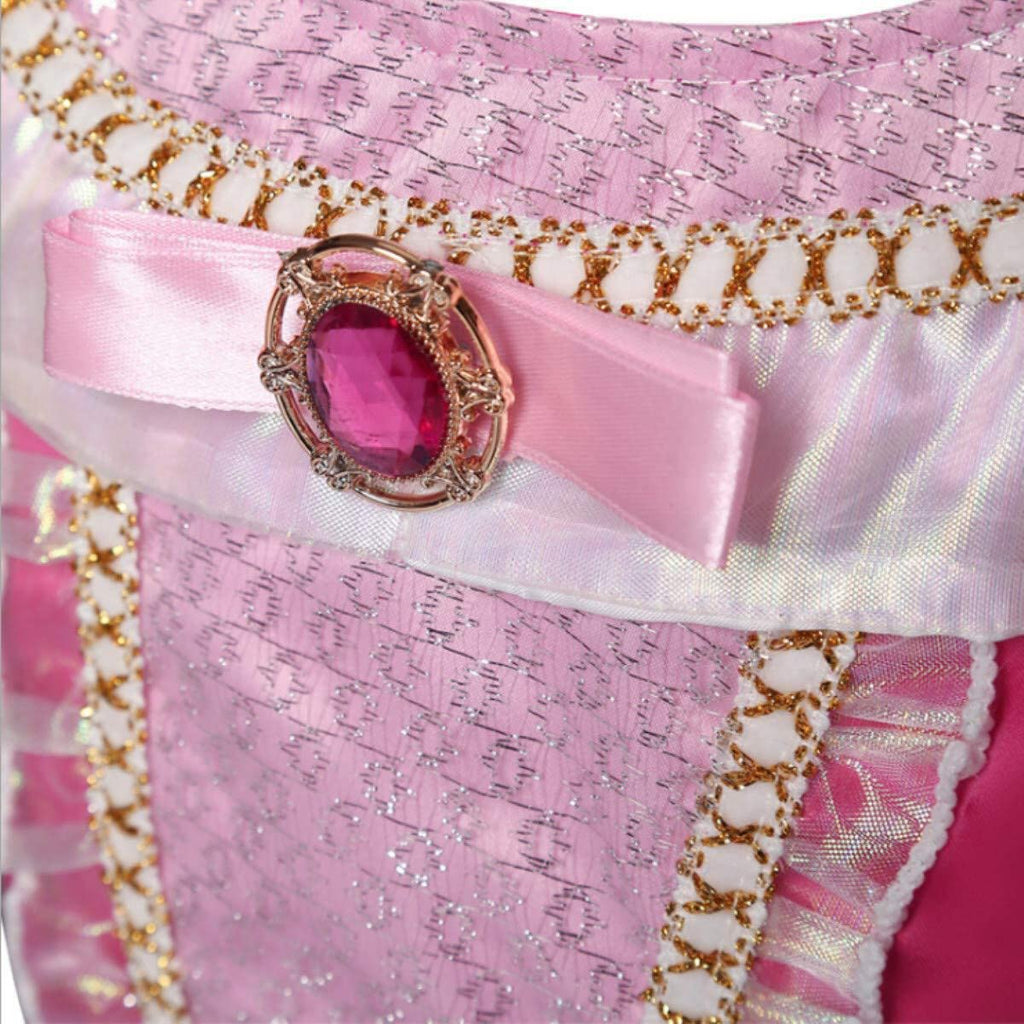 GUCABE Little Girl Princess Costume Halloween Christmas Party Birthday Dress Up Cosplay (pink, 2-3 Years)