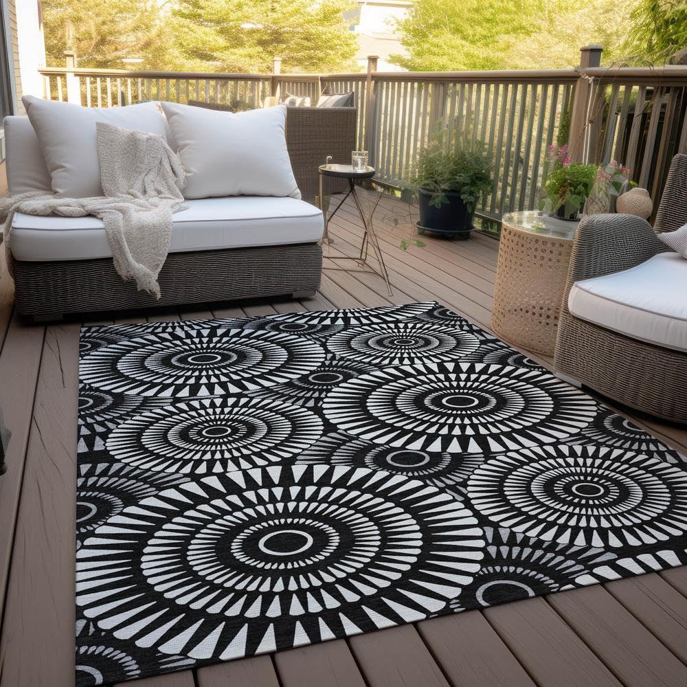 Chantille ACN877 Black 5' x 7'6 Rug
