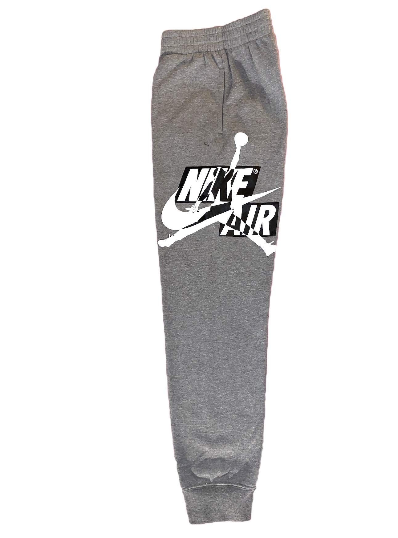 Jordan Boys Youth Classics Jogger Fleece Sweatpants Size M, L, XL (Carbon Heather (95A434), Large)